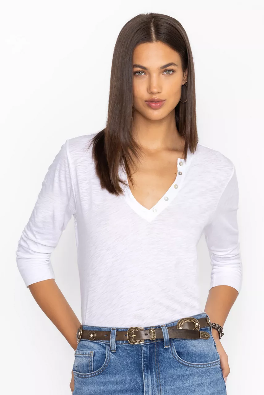 Johnny Was BOHEMIAN ITALIAN LEATHER CONCH BELT Brown