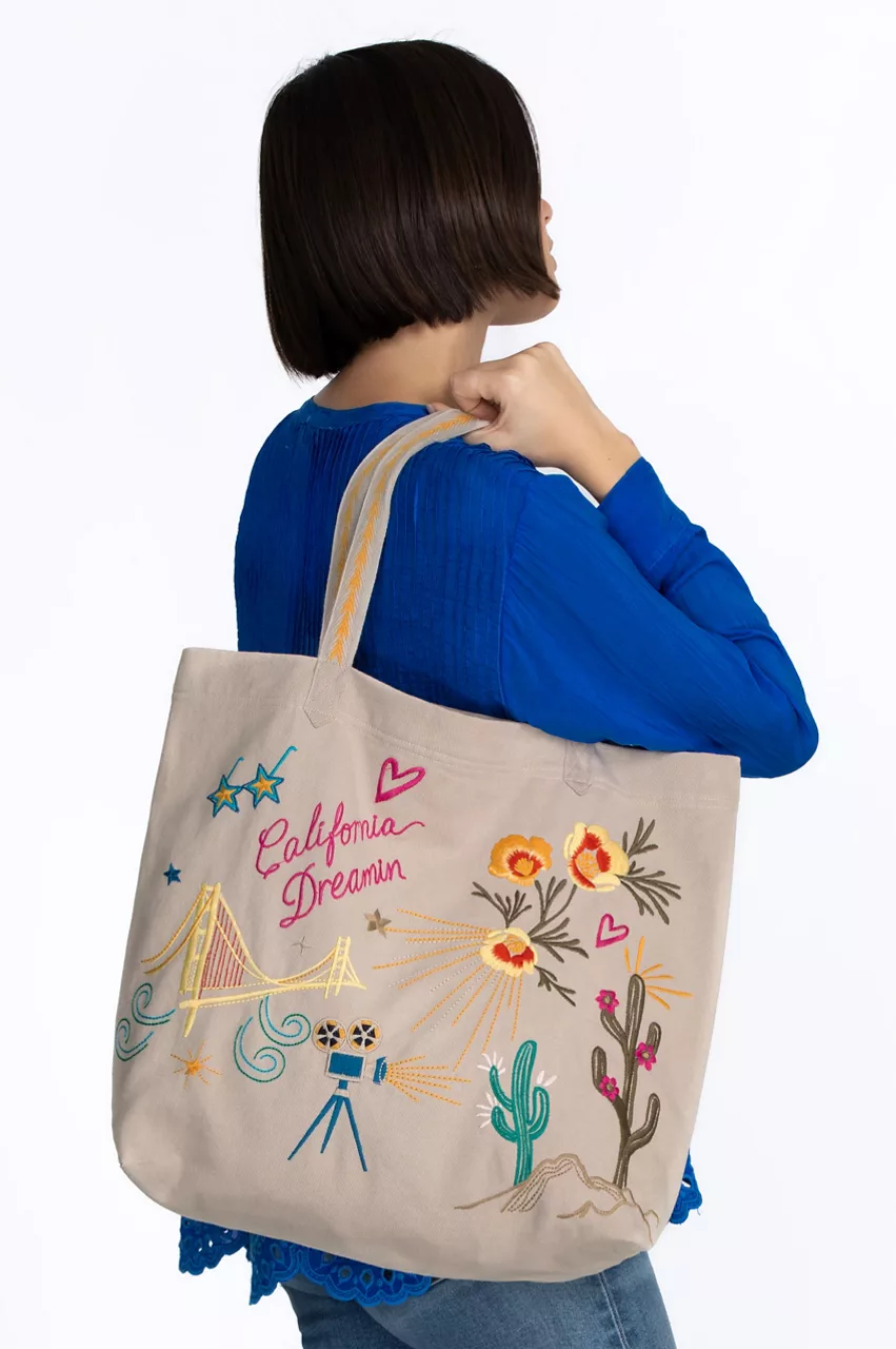 Johnny Was California Everyday Tote French Macaroon