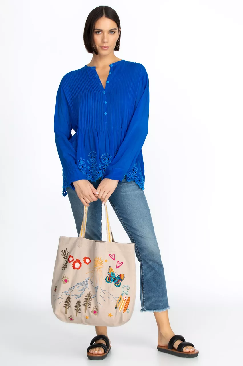 Johnny Was California Everyday Tote French Macaroon