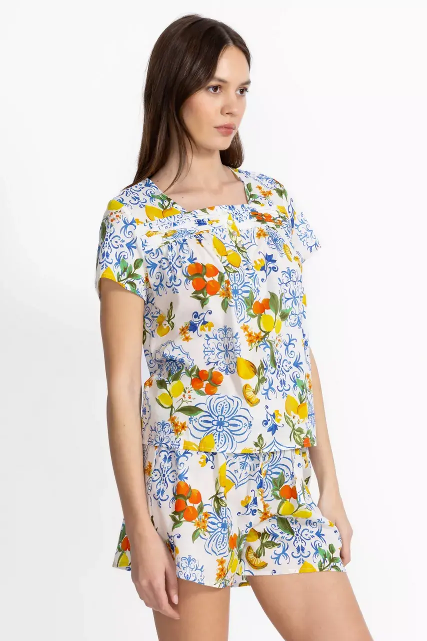 johnny was CITRUS SLEEP SHORT SET Citrus In Sorrento