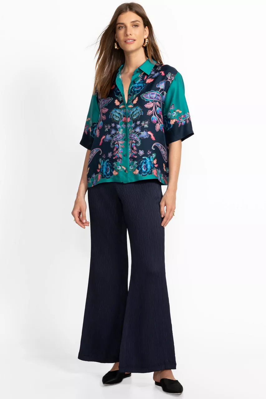 Johnny Was CLAUDINE BUTTON DOWN SHIRT Stevies Garden