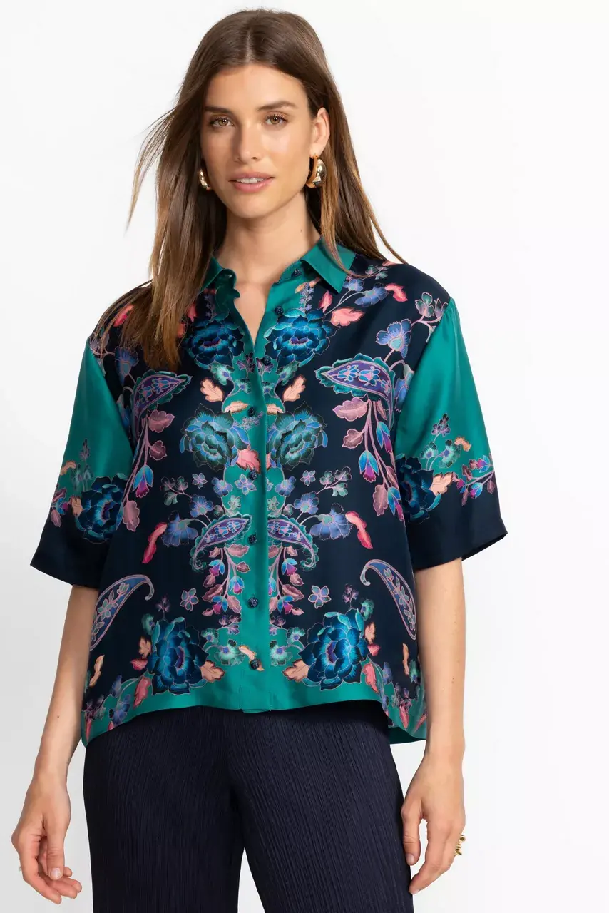 johnny was CLAUDINE BUTTON DOWN SHIRT Stevies Garden