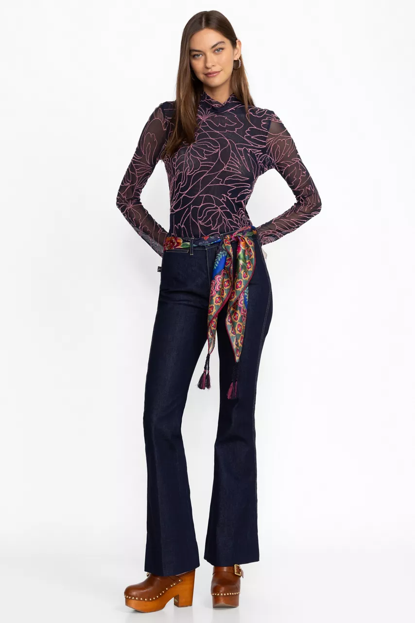 Johnny Was DARNAHTA SILK SCARF Darnahta Scarf Print