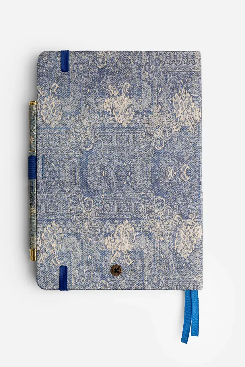 Johnny Was DENIM EMBROIDERY JOURNAL AND PEN SET Denim Print