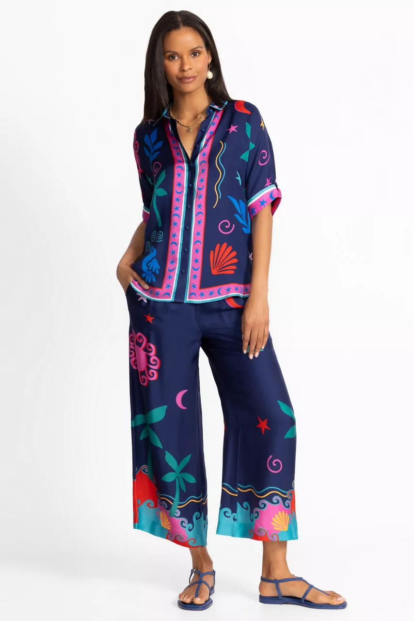 Johnny Was FERNANDA BUTTON DOWN SHIRT Palomas Island