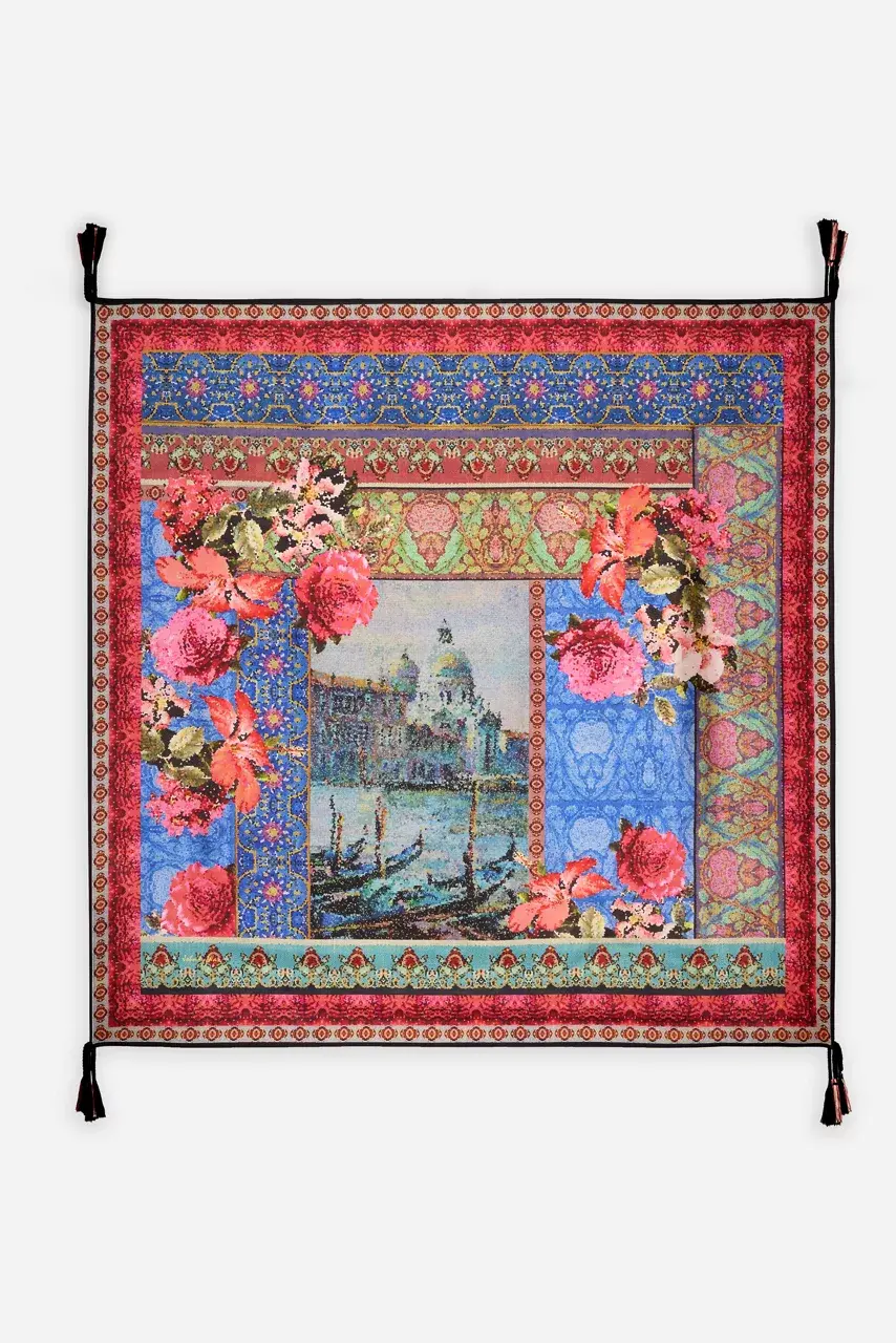 johnny was GRAND CANEL SILK SCARF Grand Canel Scarf Print