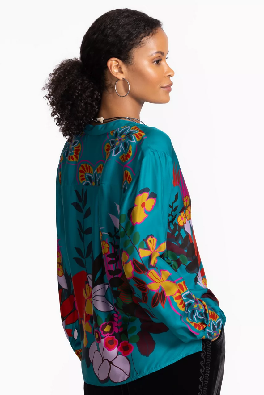 Johnny Was JACQUELINE BUTTON DOWN SHIRT House Of Flores