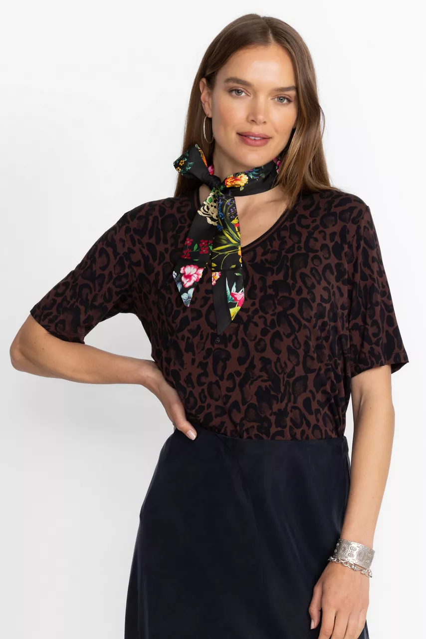 Johnny Was AKKI SILK SCARF Akki Scarf Print