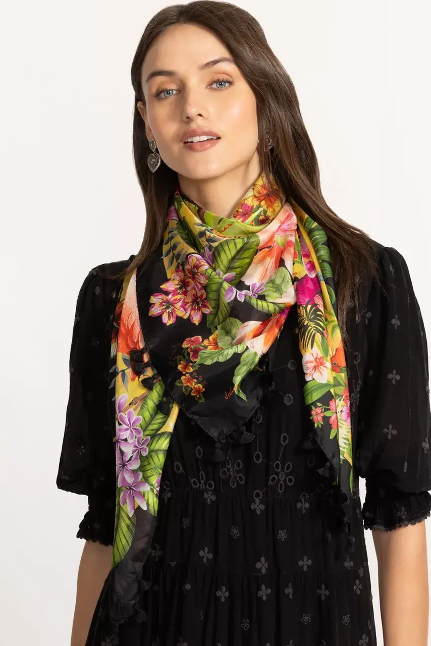Johnny Was AMORINA SILK SCARF Amorina