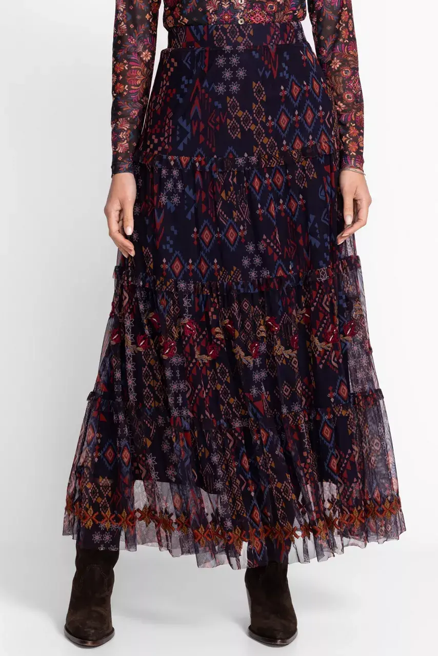 Johnny Was ARCELLIS TIERED SKIRT Monika