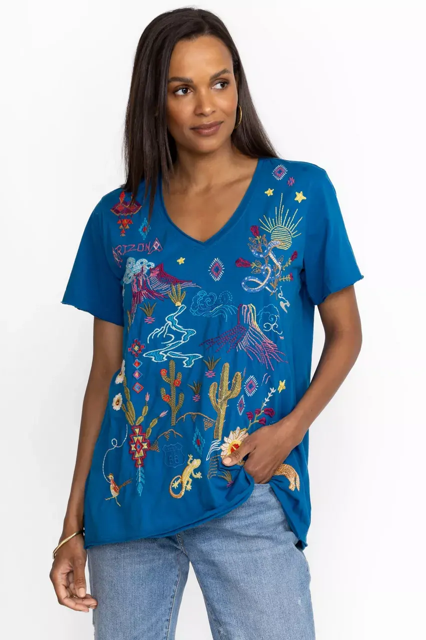 johnny was ARIZONA EVERYDAY TEE Mykonos Blue