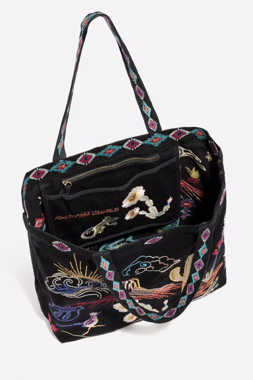 Johnny Was Arizona Everyday Tote Black