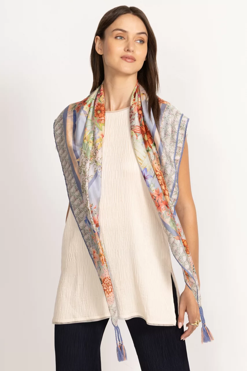 Johnny Was ASTERIA SILK SCARF Asteria