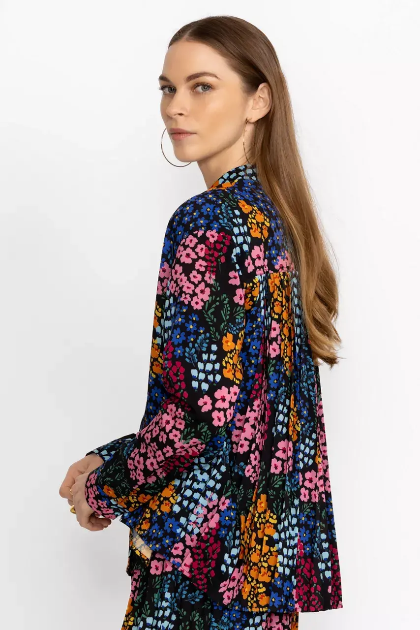 Johnny Was ASTRID PLEATED BLOUSE Astrid