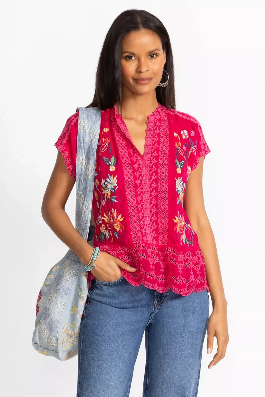 Johnny Was ASTRUD BLOUSE Jazzy