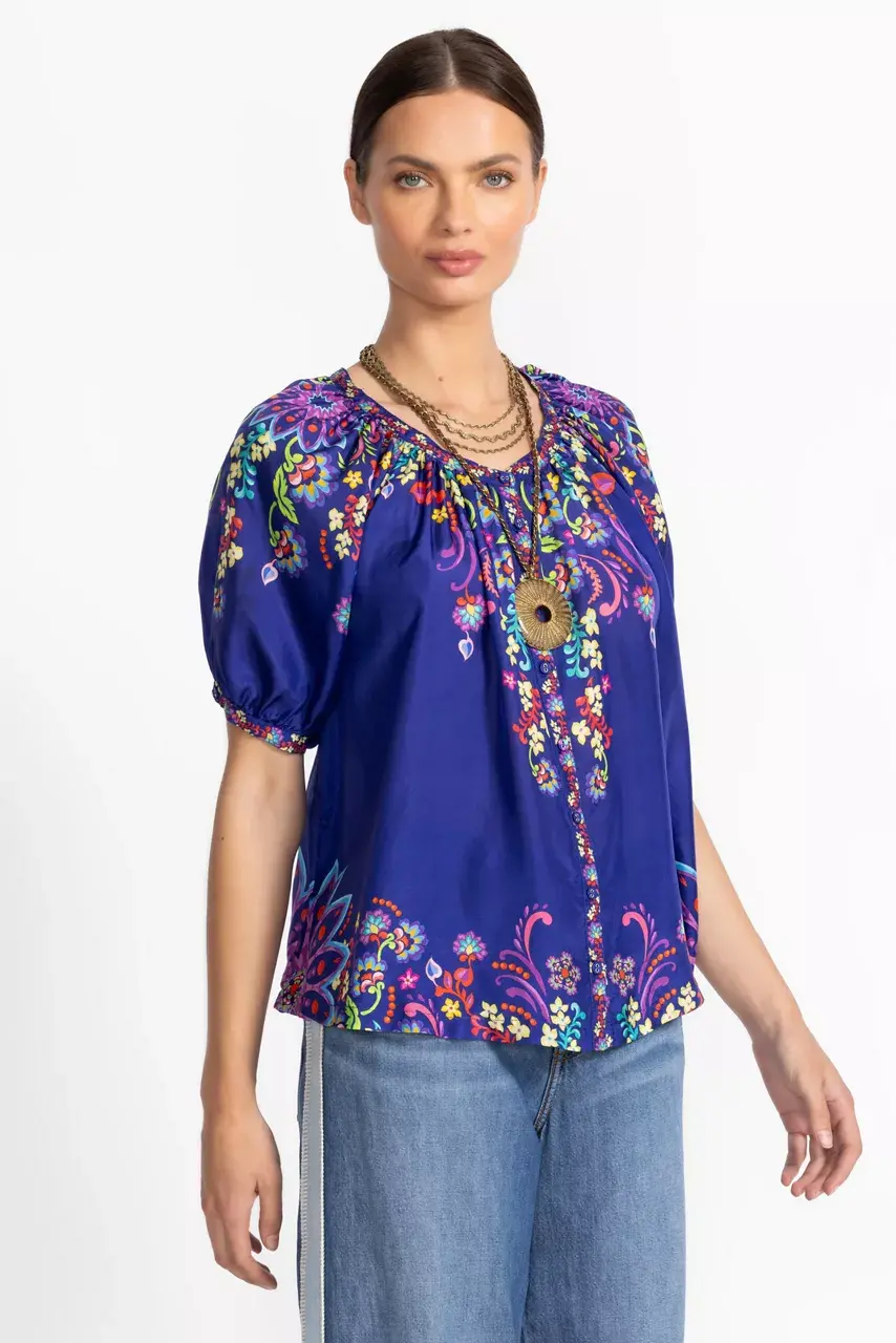 Johnny Was AVAH BUTTONED DOWN SHIRT Theresa