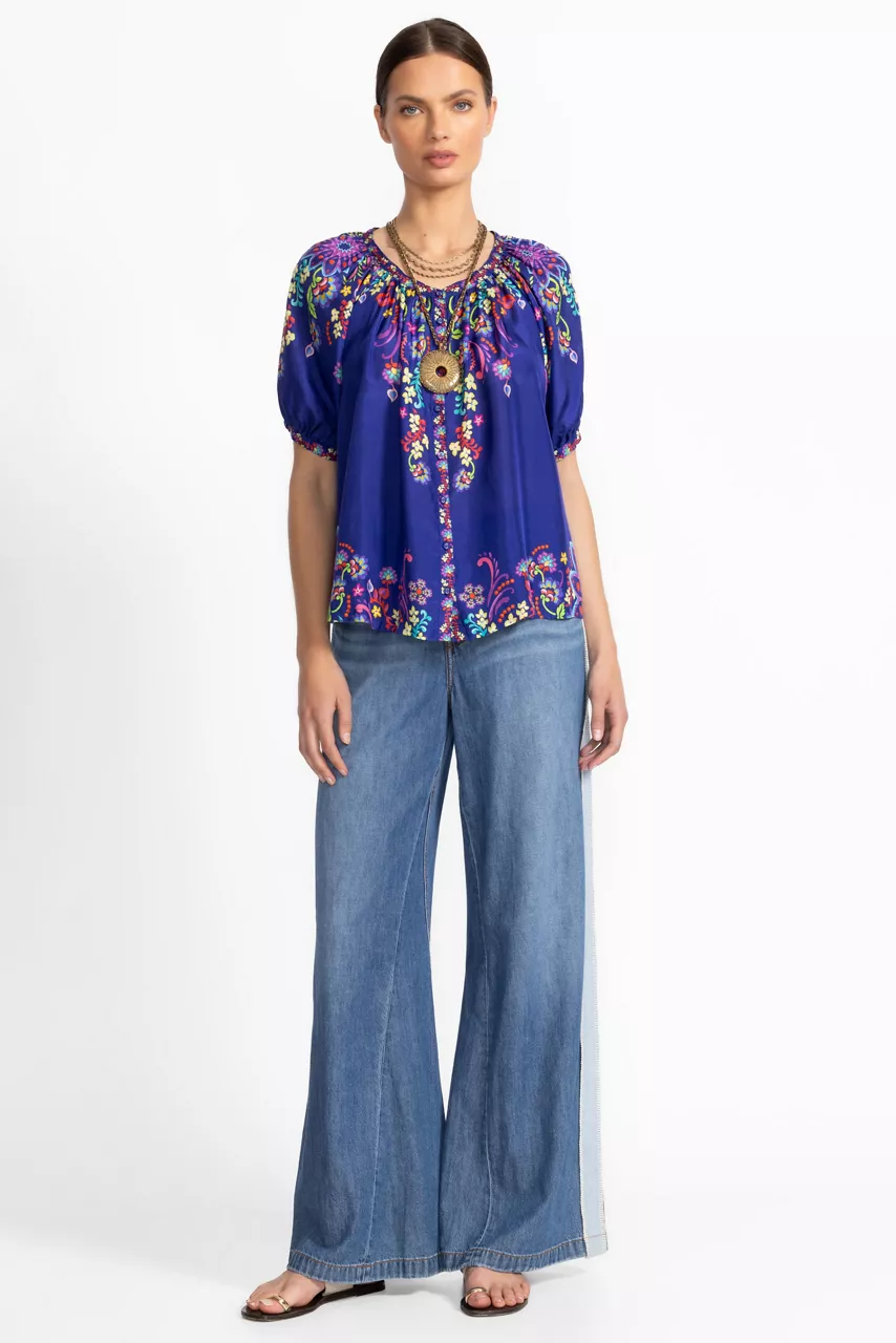 Johnny Was AVAH BUTTONED DOWN SHIRT Theresa