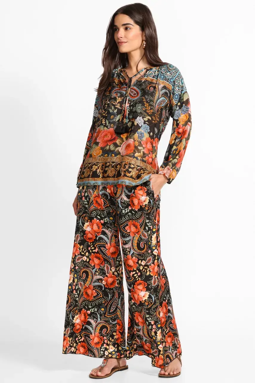 Johnny Was AXELLE WIDE LEG PANT Leto