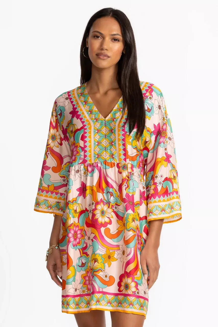 Johnny Was BARBARA MINI DRESS Prismatic Dream