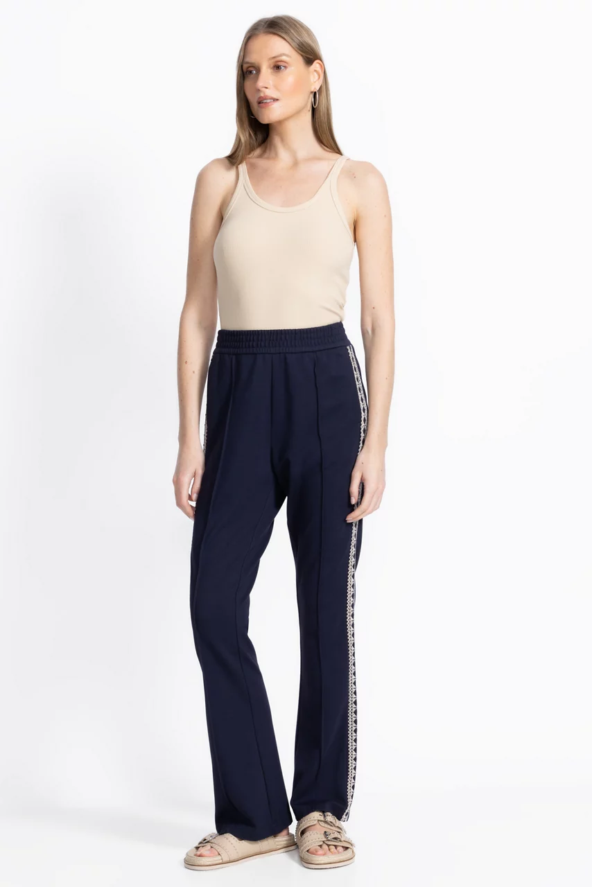 Johnny Was BEE ACTIVE JETSETTER PANT Navy