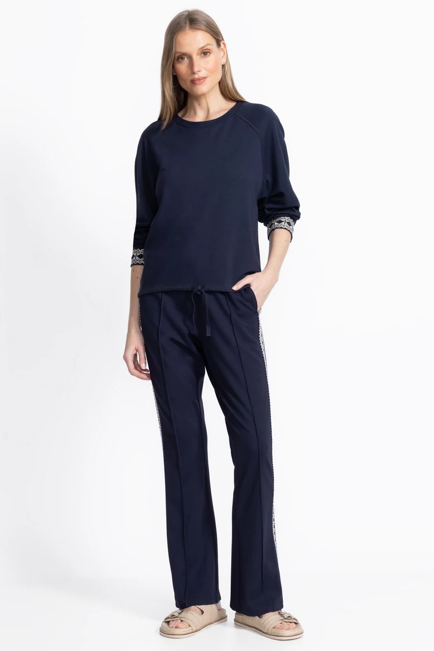 Johnny Was BEE ACTIVE JETSETTER PANT Navy