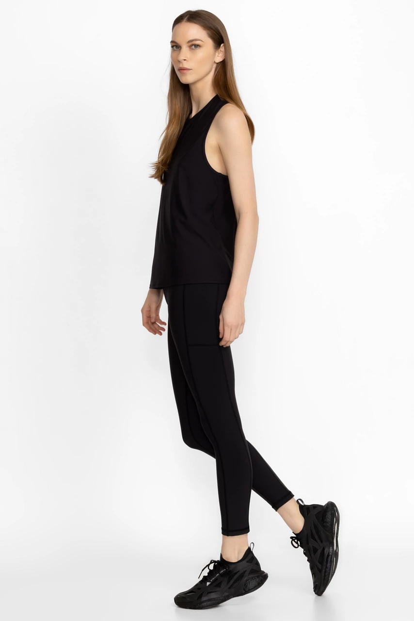 Johnny Was Bee Active Legging With Pockets Black