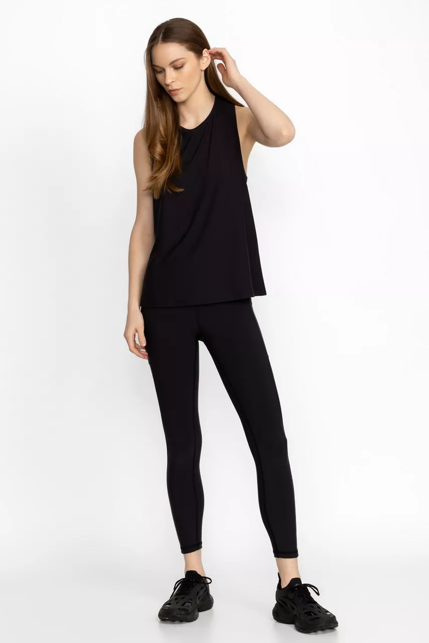 Johnny Was Bee Active Legging With Pockets Black