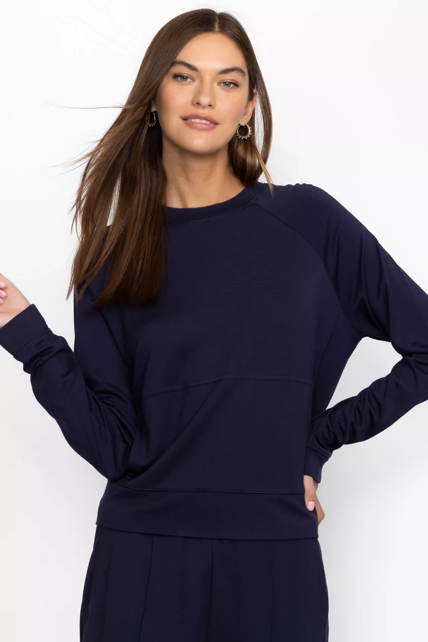 Johnny Was BEE ACTIVE LONG SLEEVE CREW PULLOVER