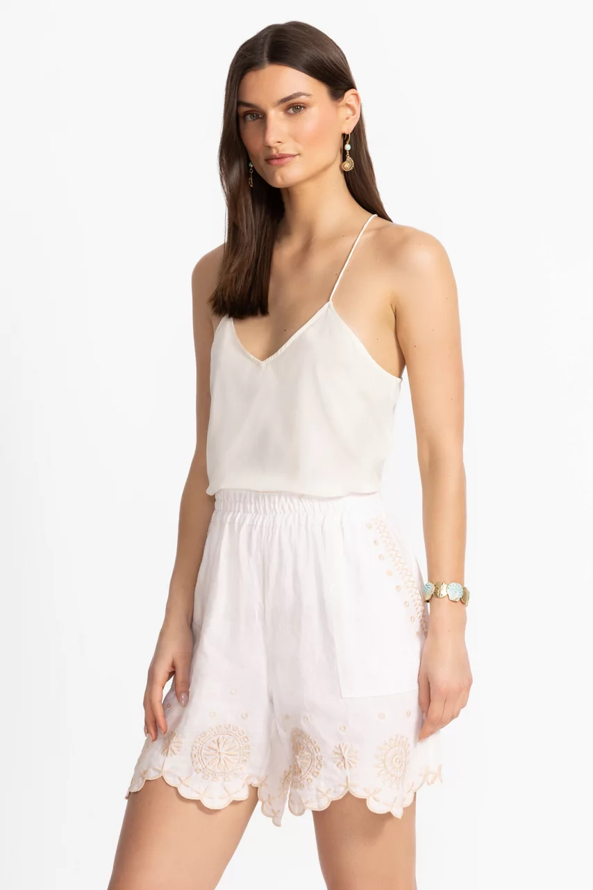 Johnny Was BERMUDA SHORT White