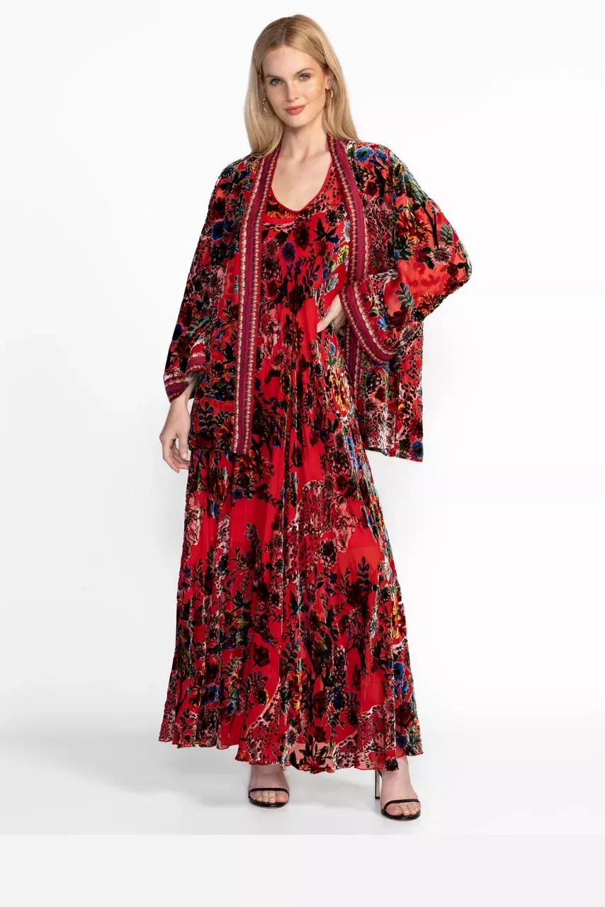 Johnny Was BIAS DRESS Bobcat Forest