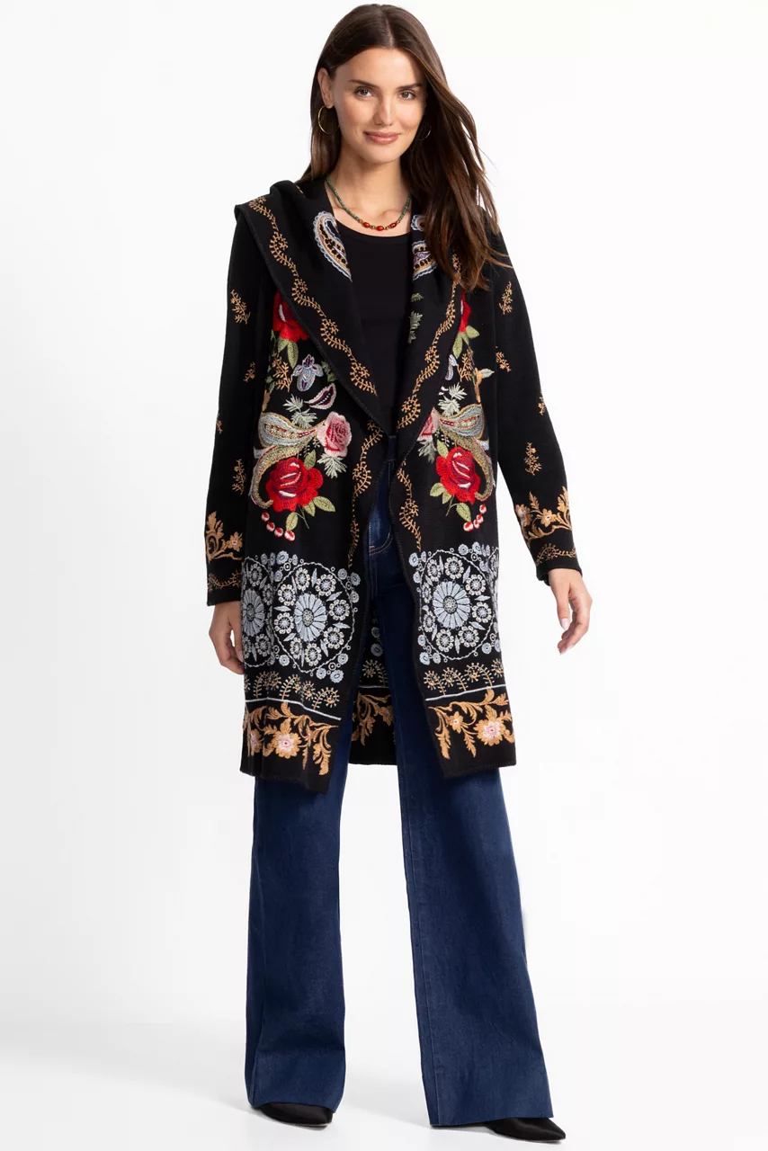 Johnny Was BIYA DUSTER Black