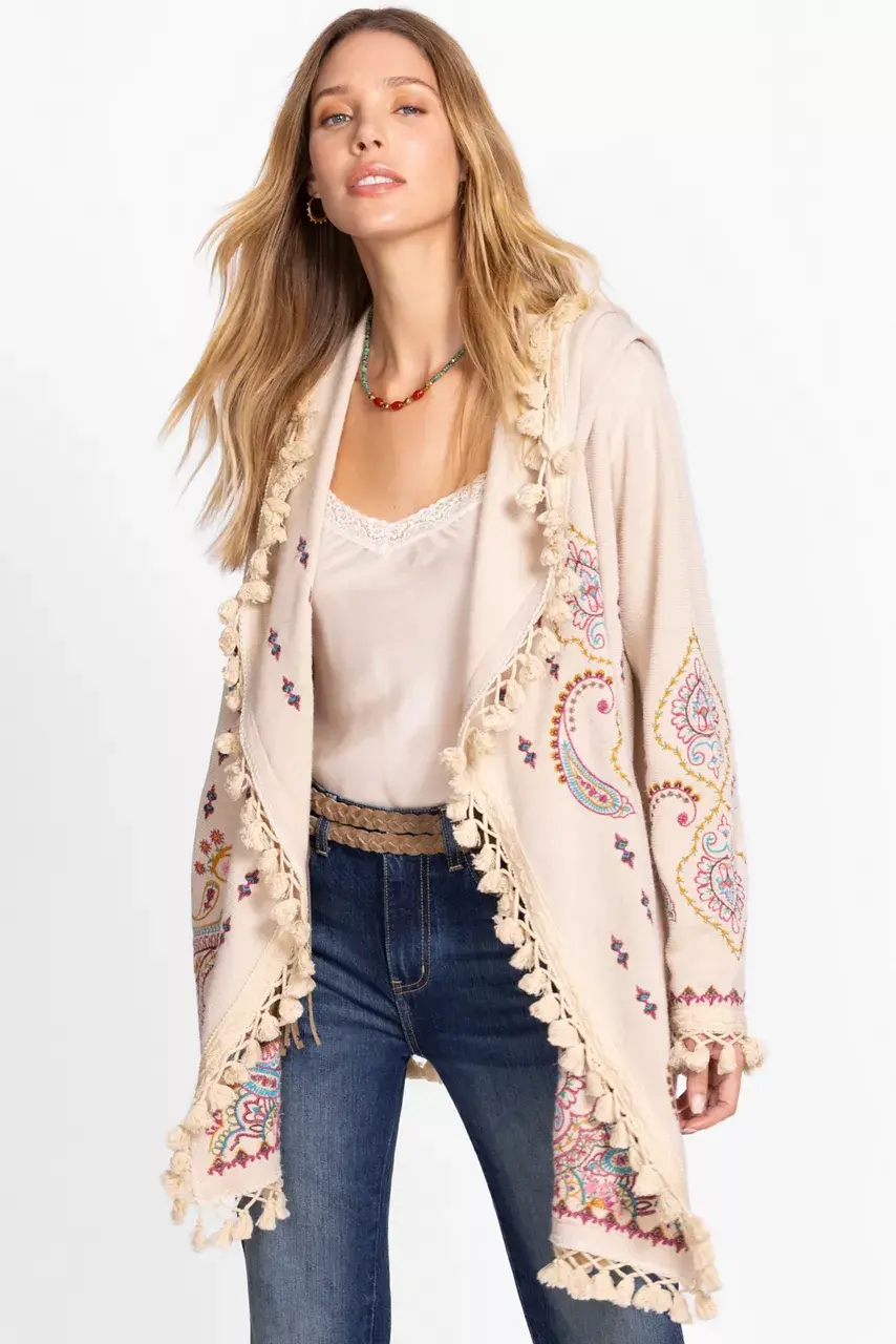 johnny was BIYA MIDI HOODIE Ecru