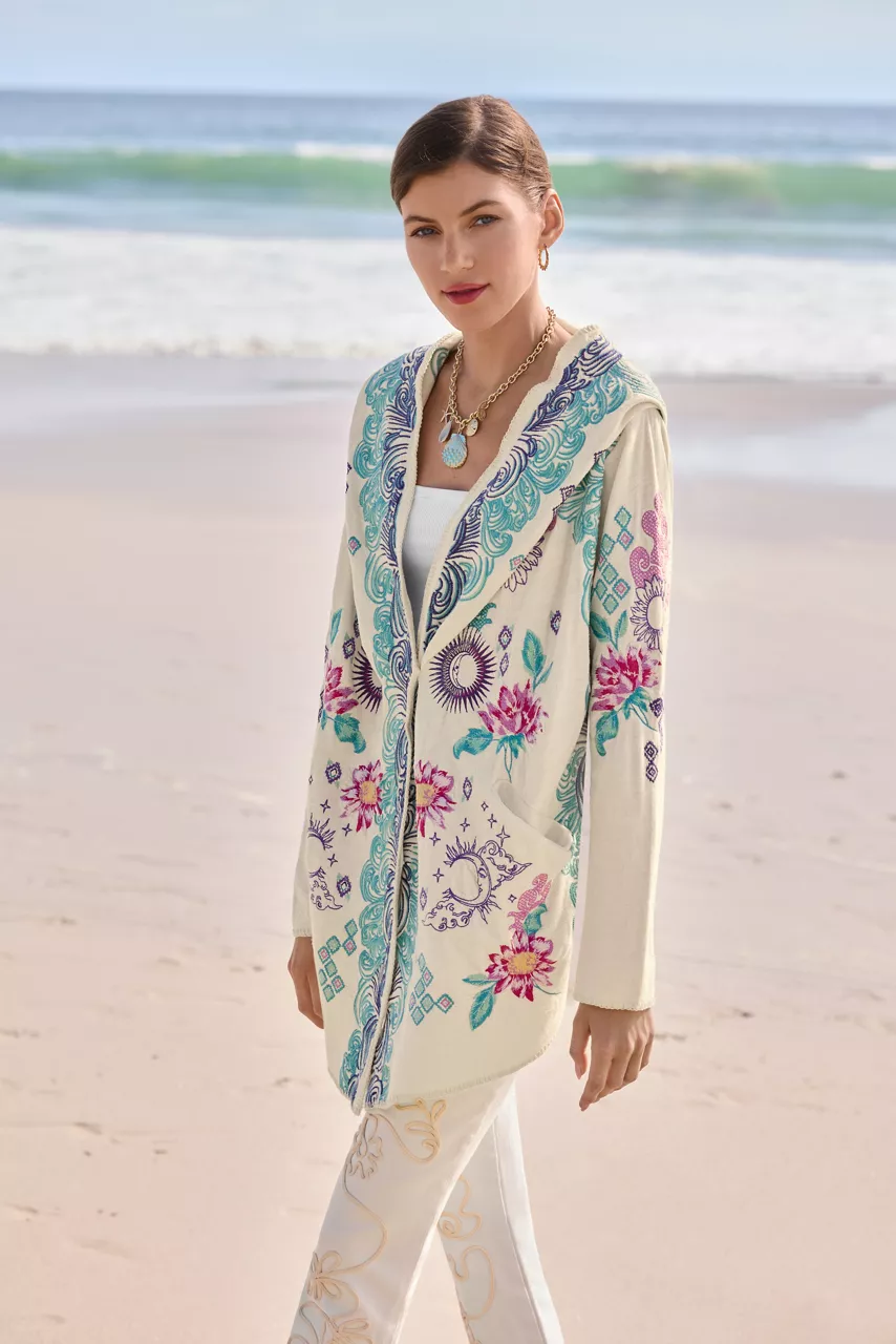 johnny was BIYA SHORT HOODIE Ecru