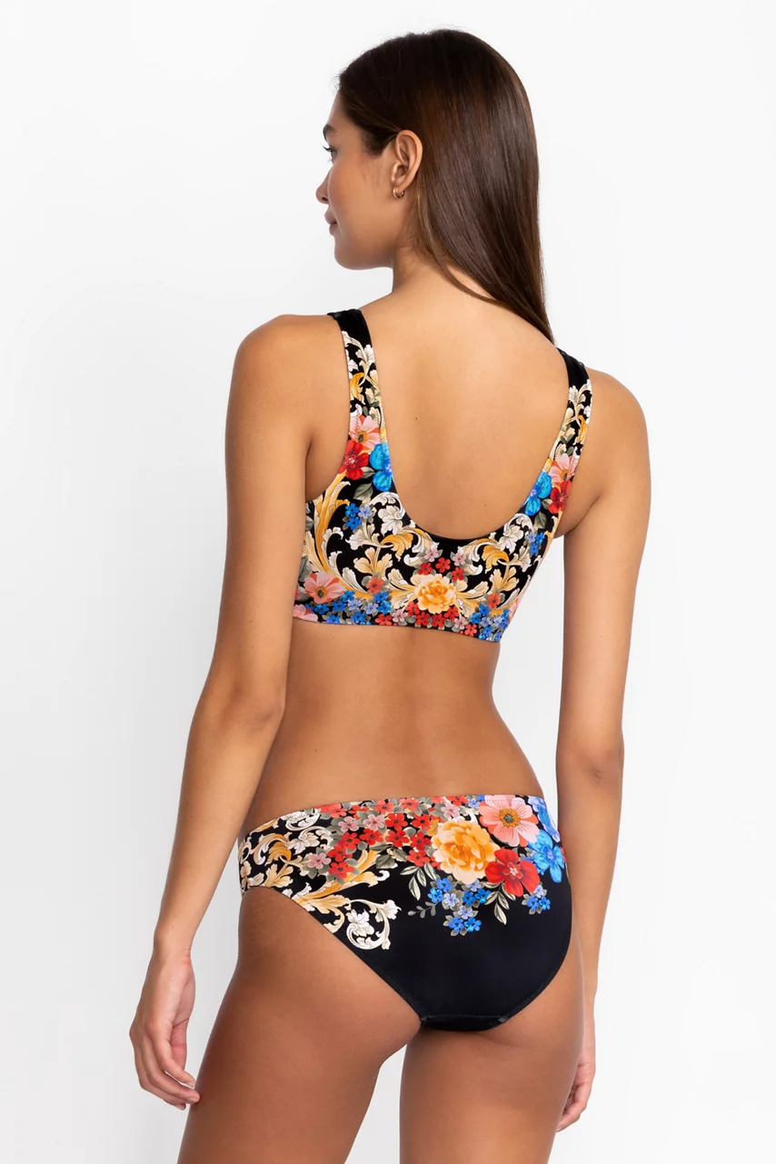 Johnny Was BLACK ROYAL HIPSTER BIKINI BOTTOM Multi