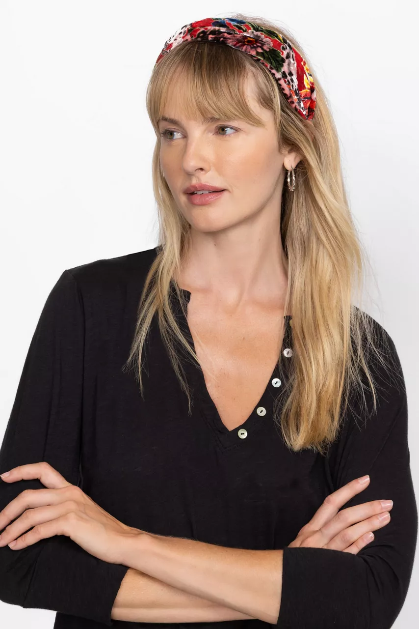 Johnny Was BOBCAT FOREST HEADBAND Bobcat Forest