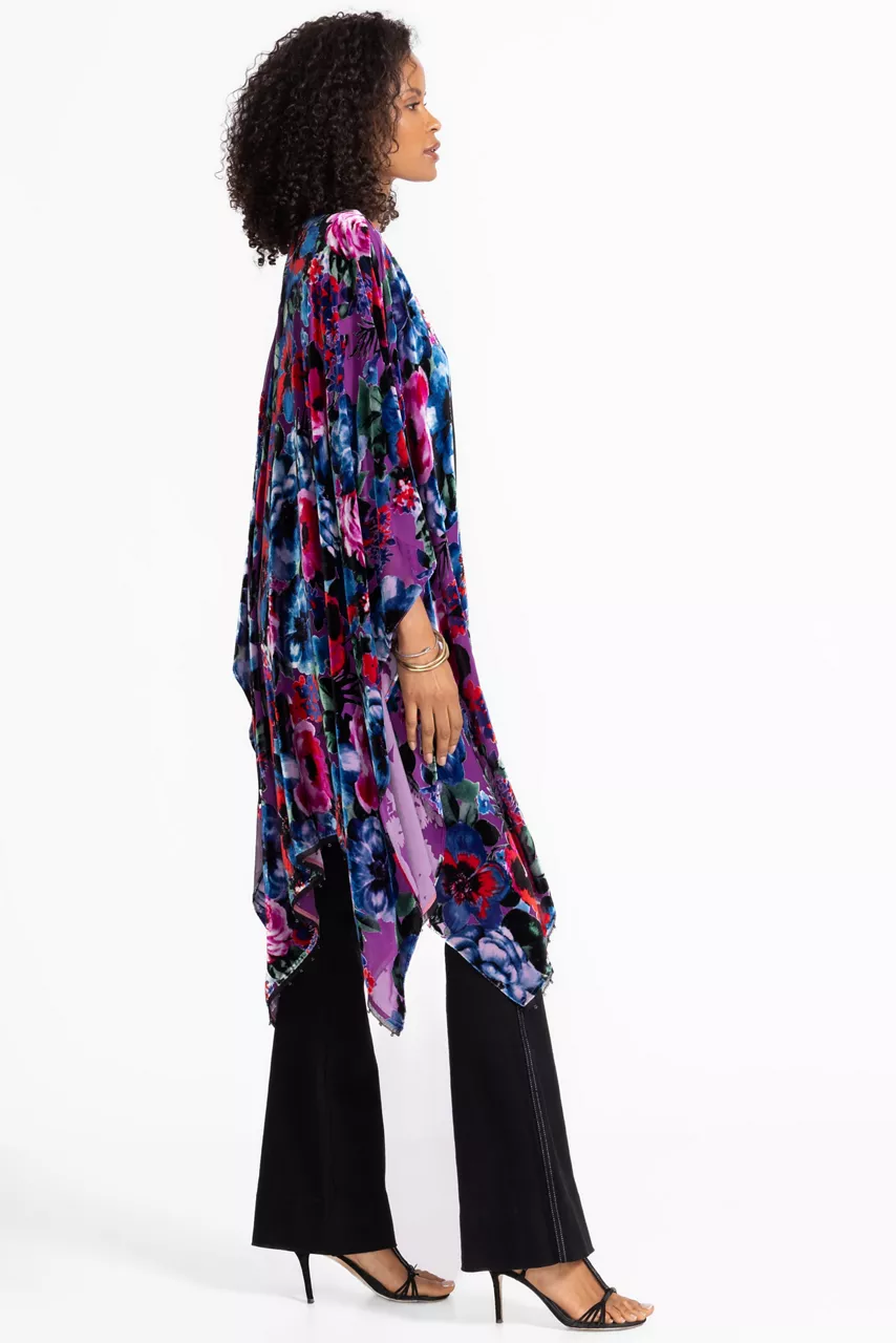 Johnny Was BURNOUT VELVET SHAWL Phantasma