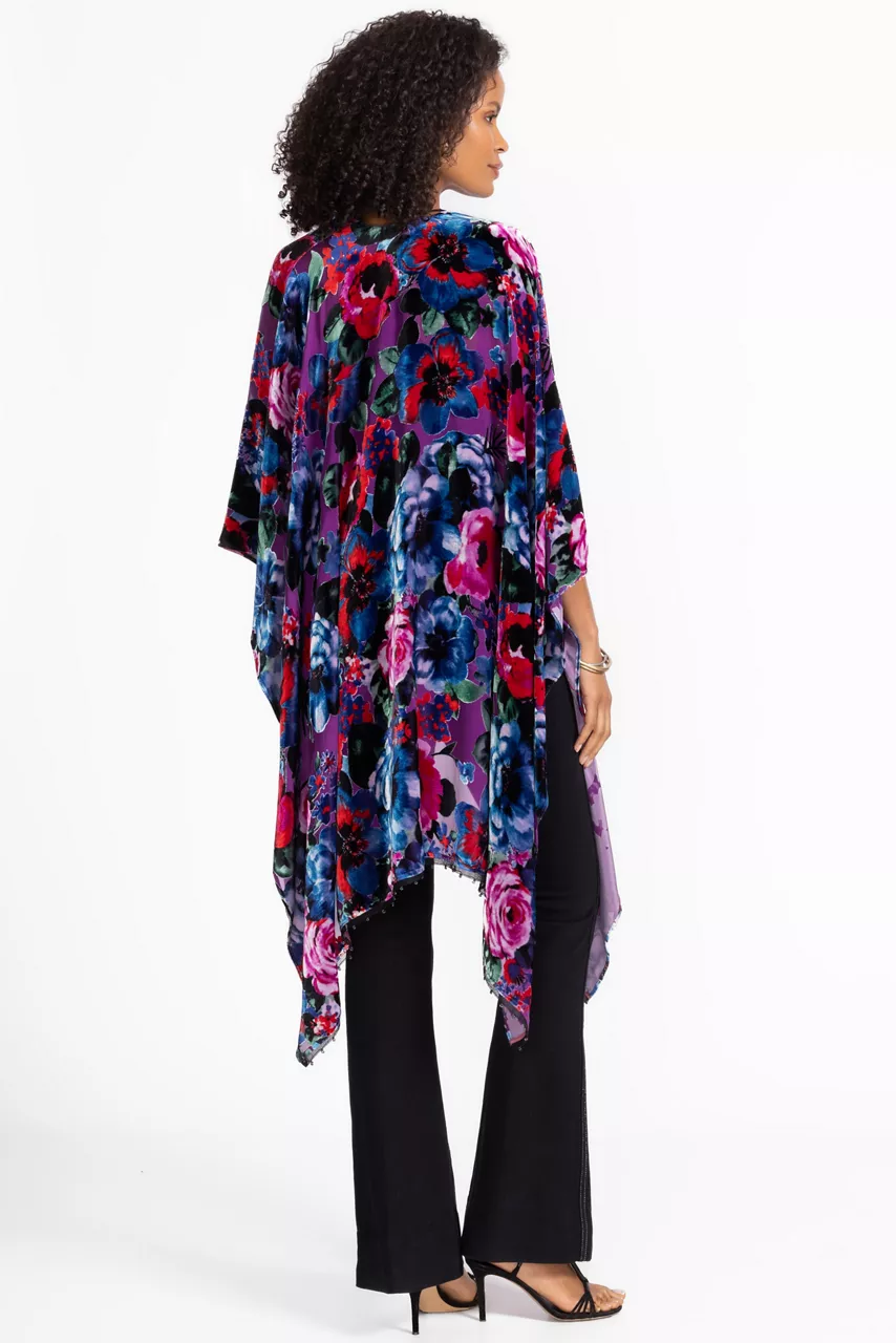 Johnny Was BURNOUT VELVET SHAWL Phantasma