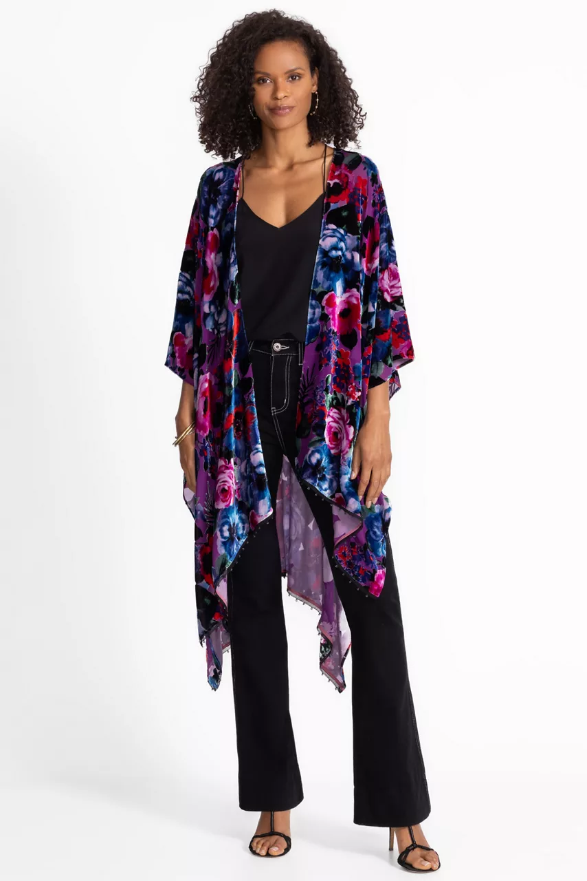 johnny was BURNOUT VELVET SHAWL Phantasma