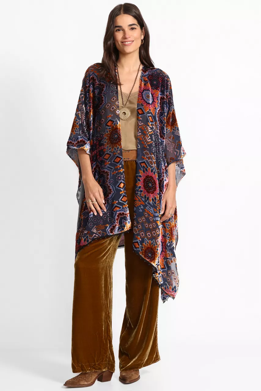Johnny Was BURNOUT VELVET SHAWL Sisi