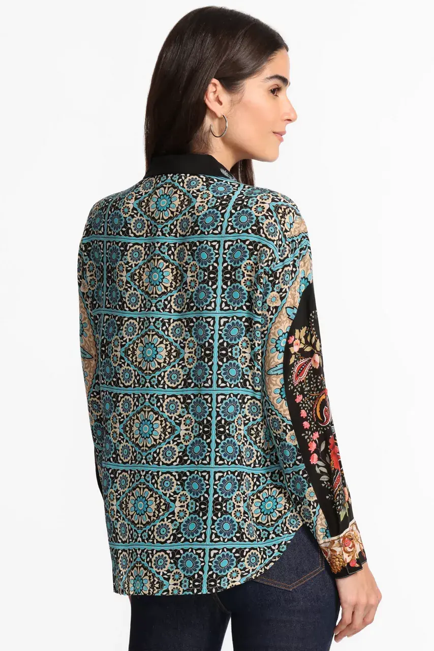 Johnny Was CACHEMIRE SHIRT Natural