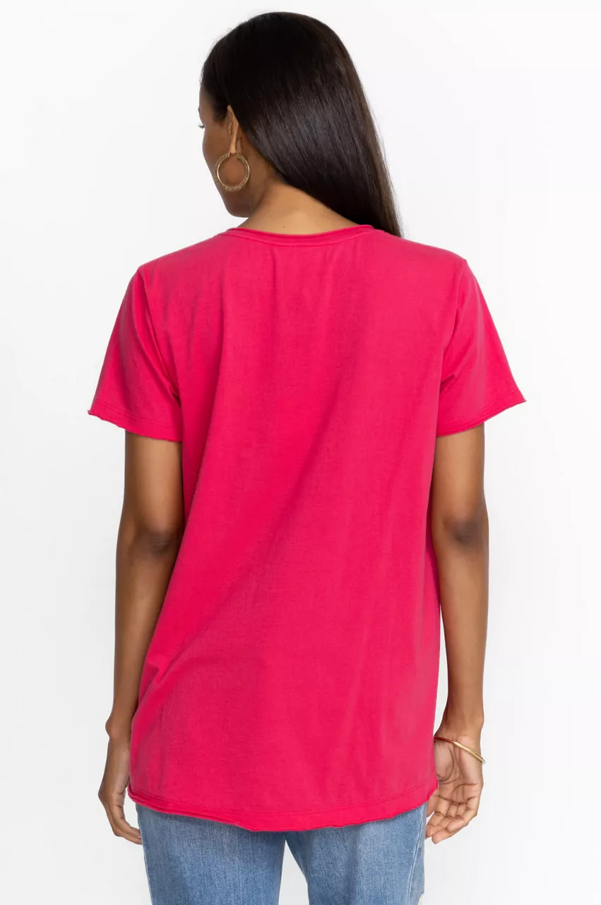 Johnny Was CALIFORNIA EVERYDAY TEE Raspberry