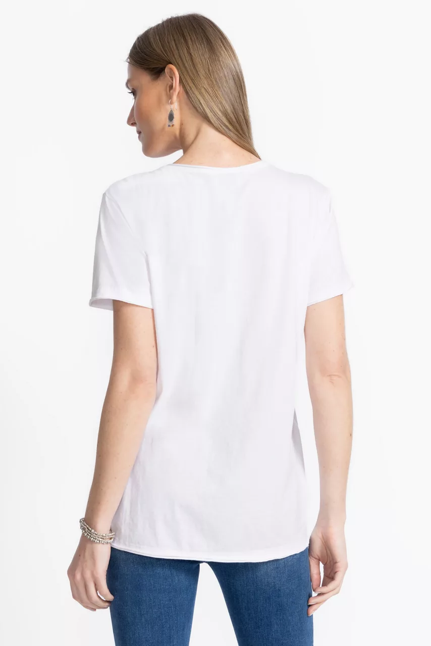 Johnny Was CALIFORNIA EVERYDAY TEE White