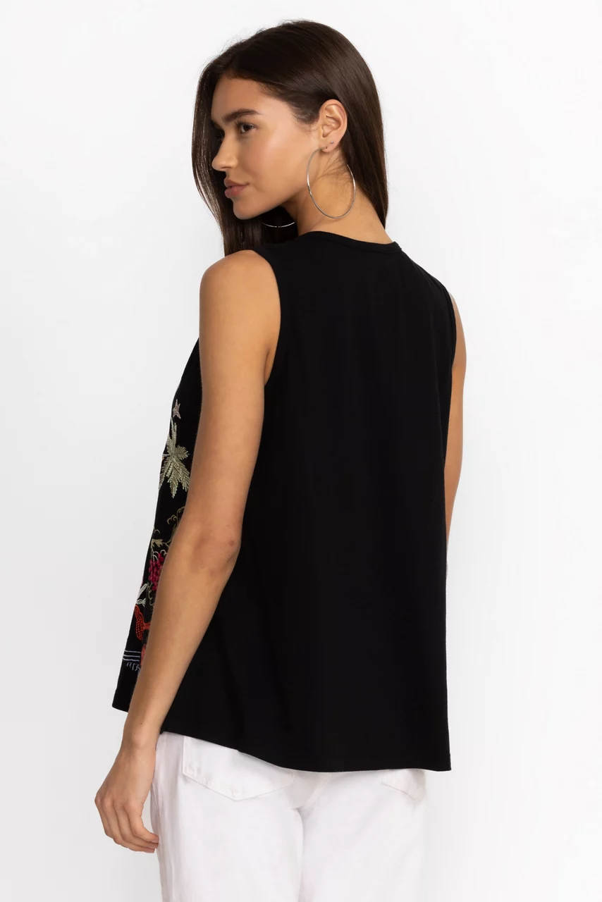 Johnny Was CALIFORNIA KNIT TANK Black