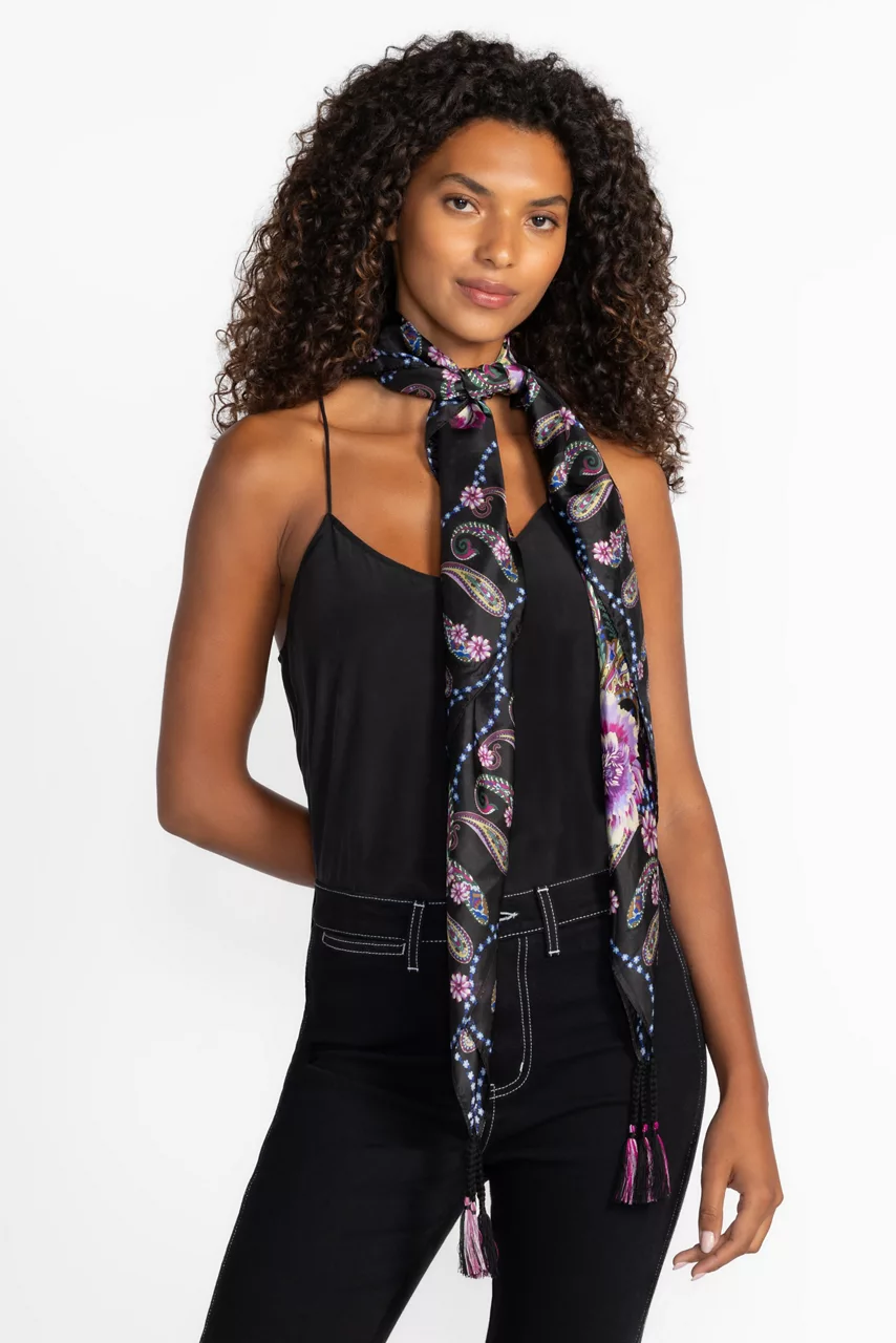 Johnny Was CAMINO SERRA SILK SCARF Camino Serra