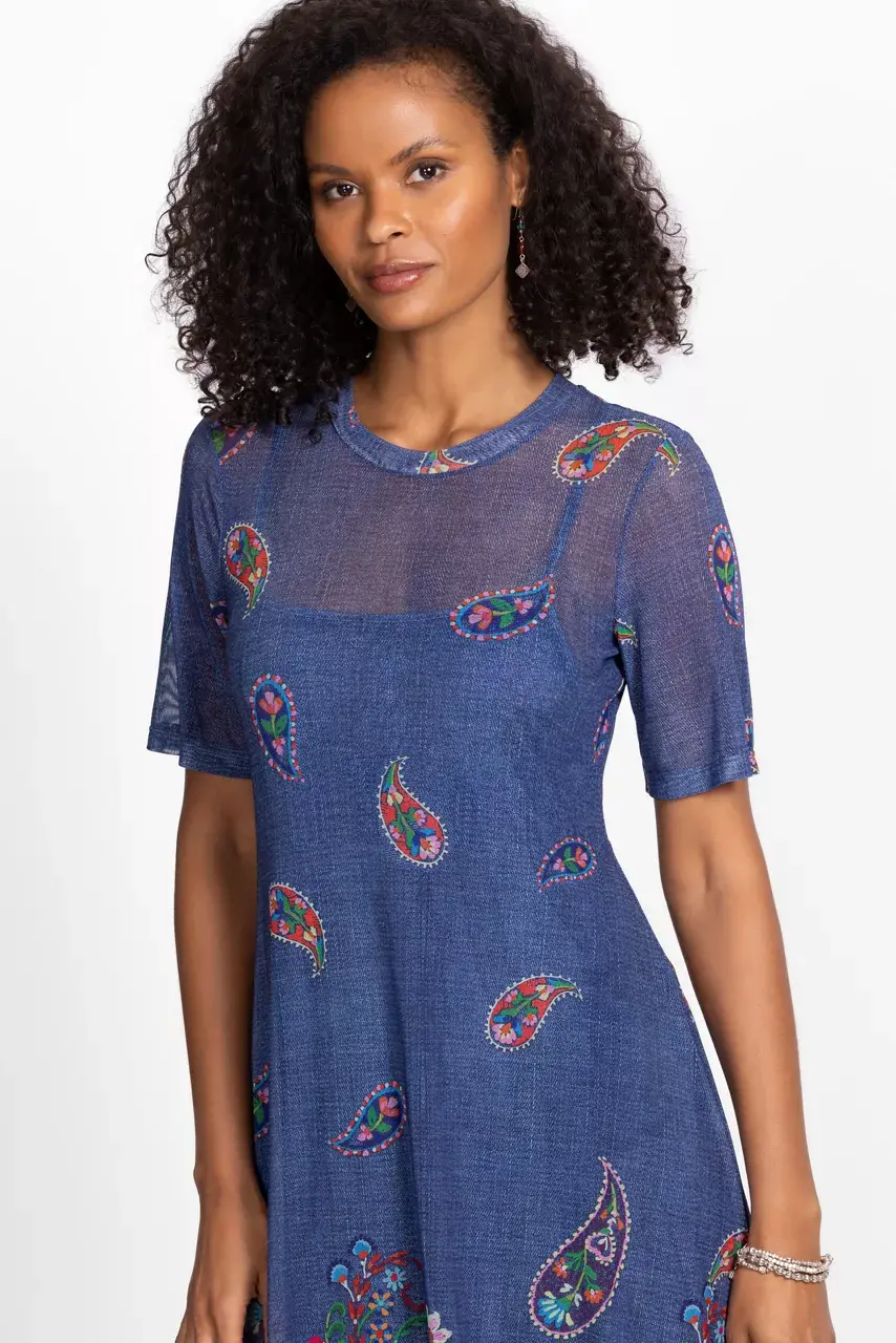 Johnny Was CARLIE MESH TEE DRESS Carlie