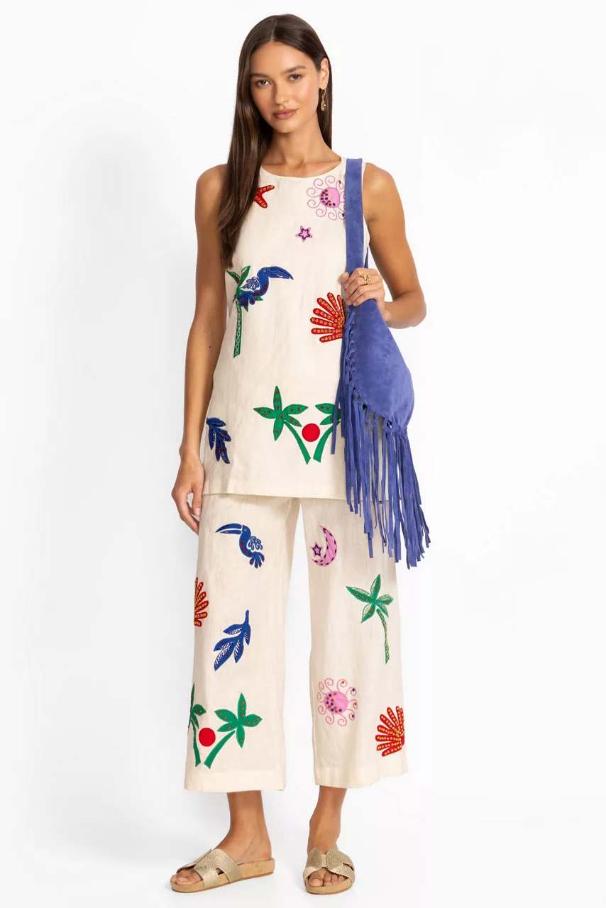 Johnny Was CASSADY TANK True Ecru