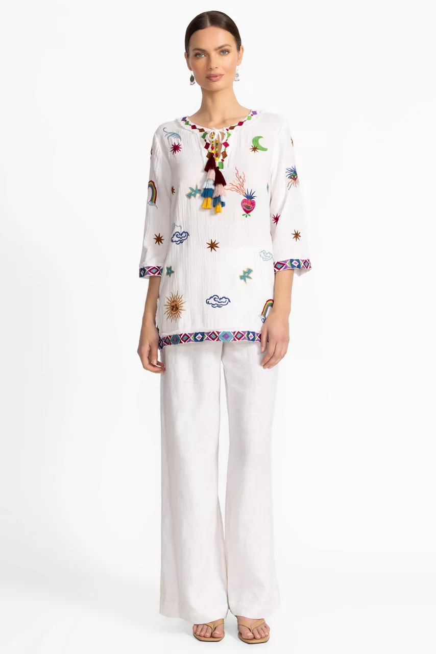 Johnny Was CATALYA TUNIC Natural