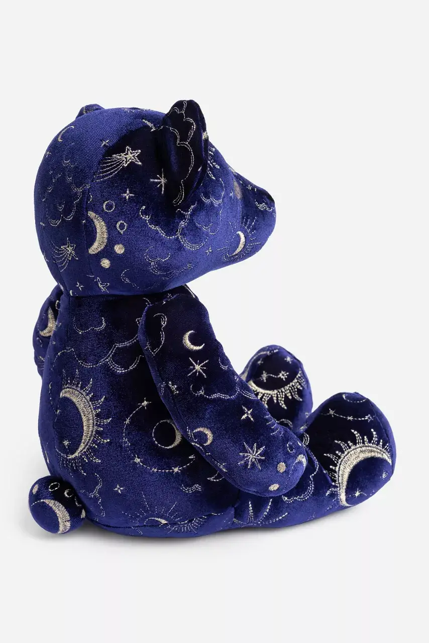 Johnny Was CELESTIN EMBROIDERED VELVET BEAR Navy