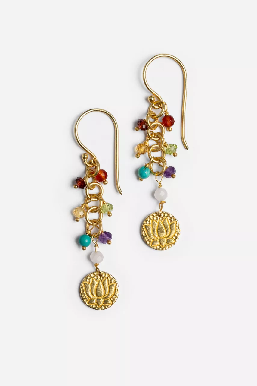johnny was CHAKRA OF PARADISE BEADED EARRINGS Gold