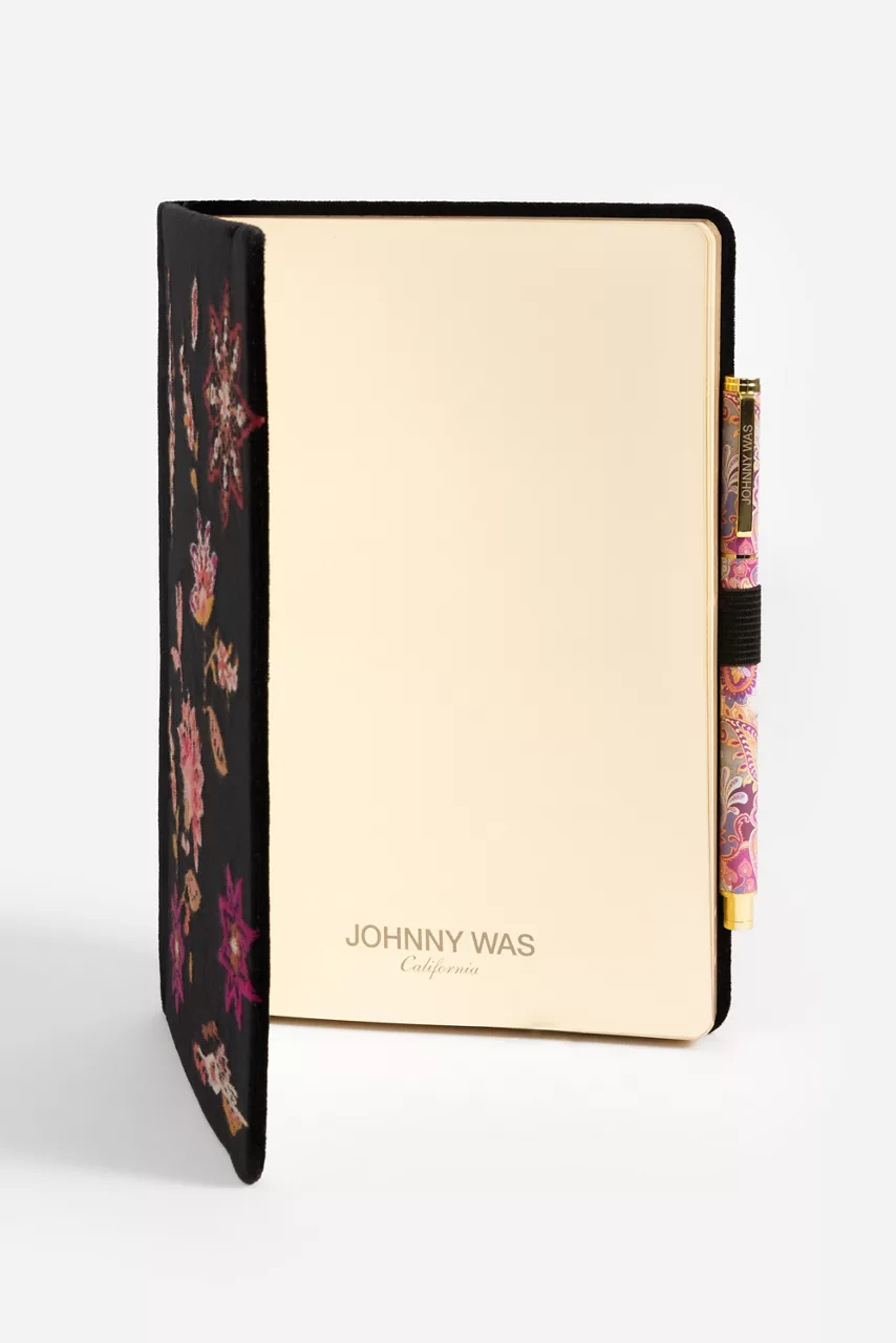 Johnny Was CHIARA JOURNAL AND PEN SET Black